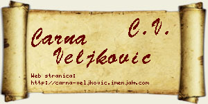 Čarna Veljković vizit kartica